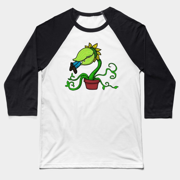 man eating plant Baseball T-Shirt by wolfmanjaq